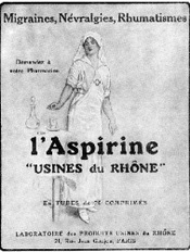 Первая реклама аспирина